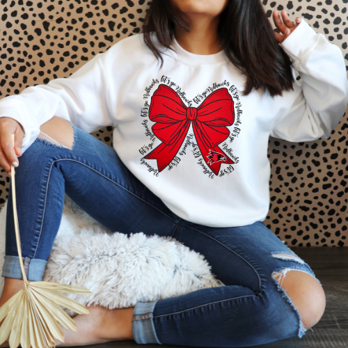 Redhawks Coquette Bow