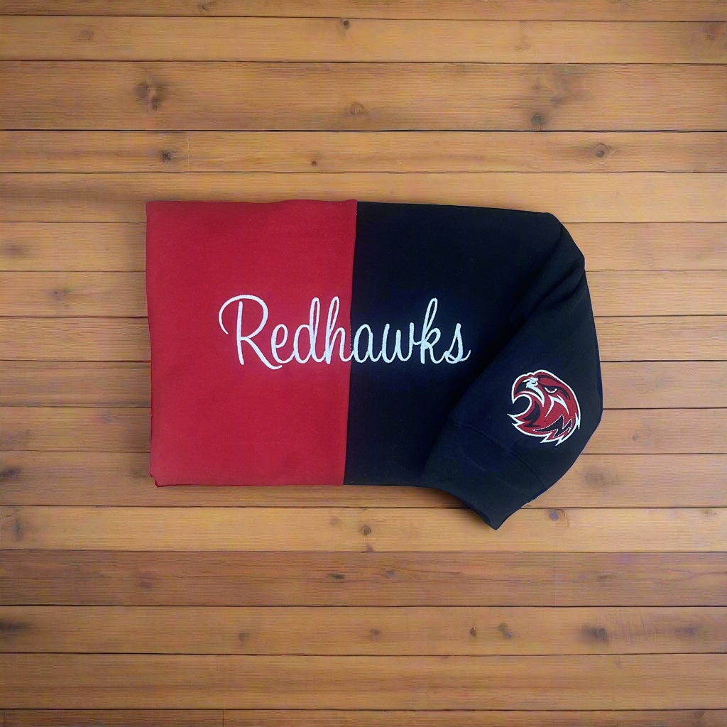Split Color Redhawk Sweatshirt