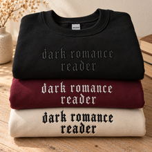 Load image into Gallery viewer, Dark Romance Reader Embroidered Crewneck Sweatshirt
