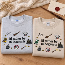 Load image into Gallery viewer, I’d Rather Be at Hogwarts Sweatshirt
