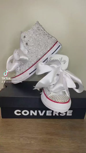 White Custom Converse