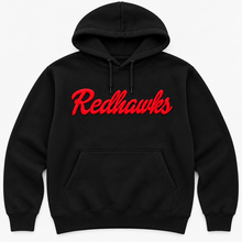 Load image into Gallery viewer, Redhawk Puff Hoodie in black
