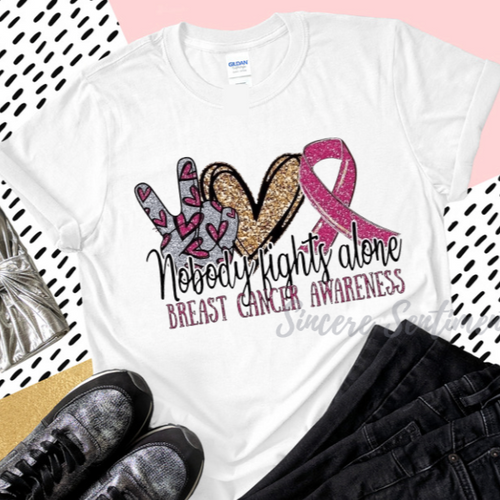 Nobody Fights Alone Tee - Sincere Sentiments