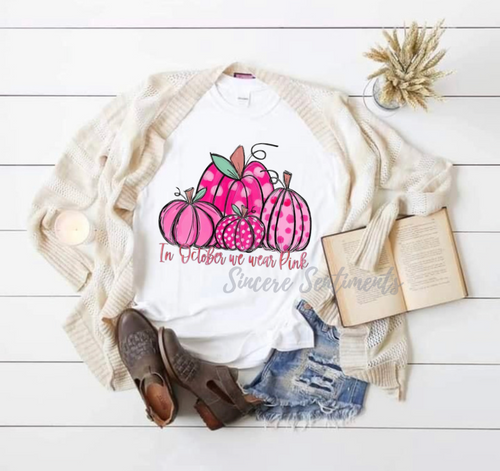 Pink Pumpkins Tee - Sincere Sentiments