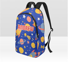 Load image into Gallery viewer, Personalized Blue Galaxy Backpack
