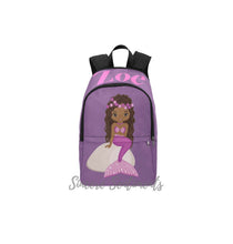 Load image into Gallery viewer, Personalized Purple Mermaid Back Pack
