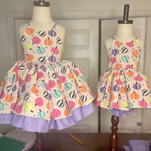 Load image into Gallery viewer, Bright Pumpkins Dress/Romper
