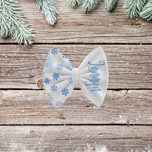 Custom Snowflake Name Bow - Sincere Sentiments